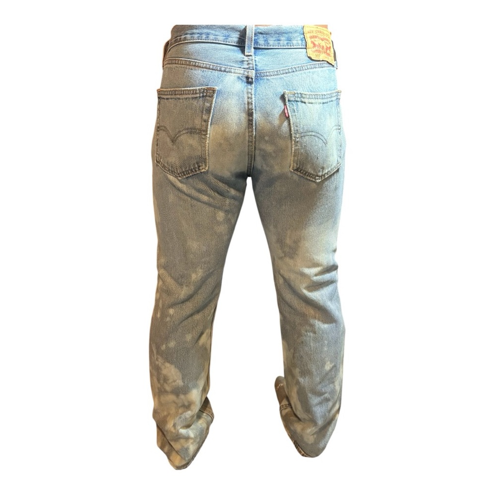 LEVI’S 505 Vintage Customized Tie-Dye Blue Jeans